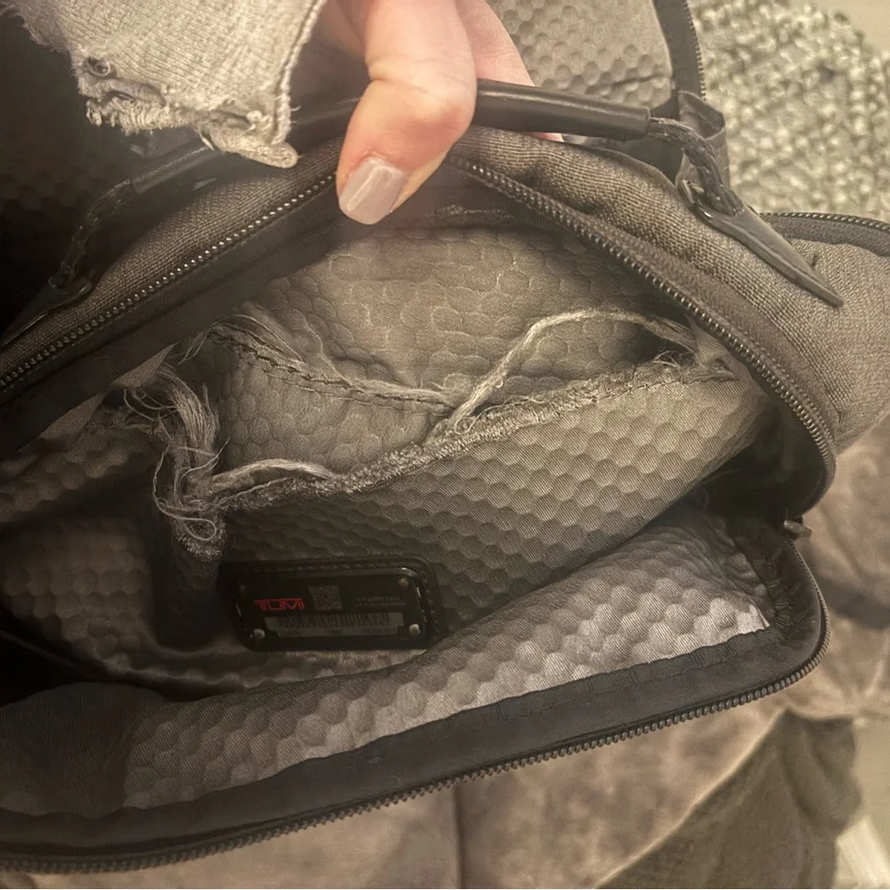 Tumi Alpha Bravo Davis Charcoal and Black Men's Backpack